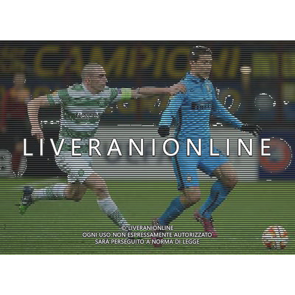 UEFA Europa League 2014/2015 Sedicesimi di Finale Ritorno Milano - 26.02.2015 Inter-Celtic Nella Foto:hernanes e brown /Ph.Vitez-Ag. Aldo Liverani
