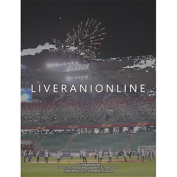 2015.02.26 WARSZAWA PILKA NOZNA LIGA EUROPY SEZON 2014/2015 FOOTBALL UEFA EUROPA LEAGUE SEASON 2014/2015 LEGIA WARSZAWA - AJAX AMSTERDAM N/Z PUSTY STADION MECZ BEZ KIBICOW FAJERWERKI DOPING SPOZA STADIONU FOTO LUKASZ LASKOWSKI / PRESSFOCUS / NEWSPIX.PL --- Newspix.pl /Agenzia Aldo Liverani sas - ITALY ONLY - LEGIA VARSAVIA vs AJAX AMSTERDAM EUROPA LEAGUE *** Local Caption *** www.newspix.pl mail us: info@newspix.pl call us: 0048 022 23 22 222 --- Polish Picture Agency by Ringier Axel Springer Poland
