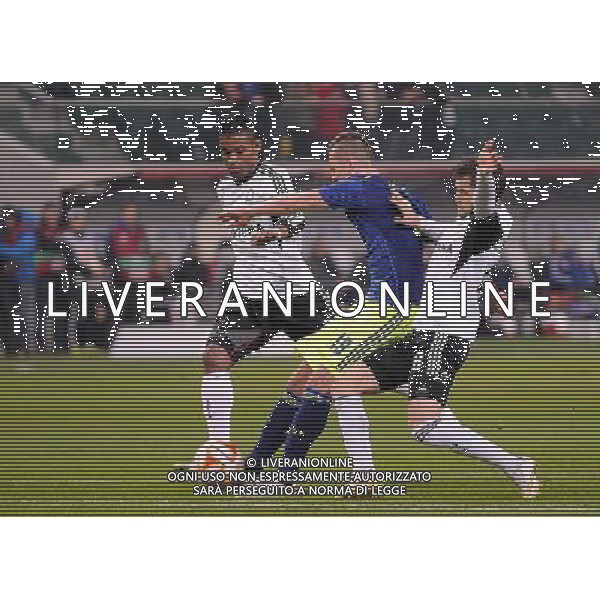 2015.02.26 WARSZAWA PILKA NOZNA LIGA EUROPY SEZON 2014/2015 FOOTBALL UEFA EUROPA LEAGUE SEASON 2014/2015 LEGIA WARSZAWA - AJAX AMSTERDAM N/Z DOSSA JUNIOR BRAMKA GOL RADOSC ARKADIUSZ AREK MILIK LUKASZ BROZ FOTO LUKASZ LASKOWSKI / PRESSFOCUS / NEWSPIX.PL --- Newspix.pl /Agenzia Aldo Liverani sas - ITALY ONLY - LEGIA VARSAVIA vs AJAX AMSTERDAM EUROPA LEAGUE *** Local Caption *** www.newspix.pl mail us: info@newspix.pl call us: 0048 022 23 22 222 --- Polish Picture Agency by Ringier Axel Springer Poland