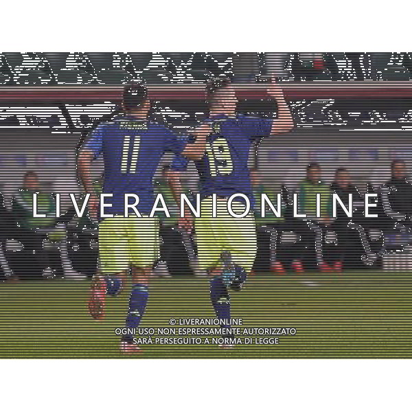 2015.02.26 WARSZAWA PILKA NOZNA LIGA EUROPY SEZON 2014/2015 FOOTBALL UEFA EUROPA LEAGUE SEASON 2014/2015 LEGIA WARSZAWA - AJAX AMSTERDAM N/Z BRAMKA GOL RADOSC ARKADIUSZ AREK MILIK FOTO LUKASZ LASKOWSKI / PRESSFOCUS / NEWSPIX.PL --- Newspix.pl /Agenzia Aldo Liverani sas - ITALY ONLY - LEGIA VARSAVIA vs AJAX AMSTERDAM EUROPA LEAGUE *** Local Caption *** www.newspix.pl mail us: info@newspix.pl call us: 0048 022 23 22 222 --- Polish Picture Agency by Ringier Axel Springer Poland
