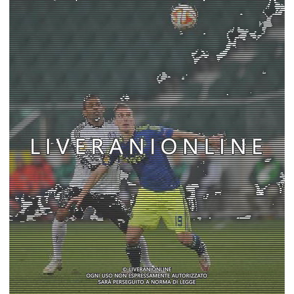 2015.02.26 WARSZAWA PILKA NOZNA UEFA EUROPA LEAGUE 2014/2015 UEFA LIGA EUROPY 1/16 FINALU 2014/2015 MECZ LEGIA WARSZAWA - AJAX AMSTERDAM N/Z DOSSA JUNIOR ARKADIUSZ AREK MILIK FOTO NORBERT BARCZYK / PRESS FOCUS / NEWSPIX.PL --- Newspix.pl /Agenzia Aldo Liverani sas - ITALY ONLY - LEGIA VARSAVIA vs AJAX AMSTERDAM EUROPA LEAGUE *** Local Caption *** www.newspix.pl mail us: info@newspix.pl call us: 0048 022 23 22 222 --- Polish Picture Agency by Ringier Axel Springer Poland