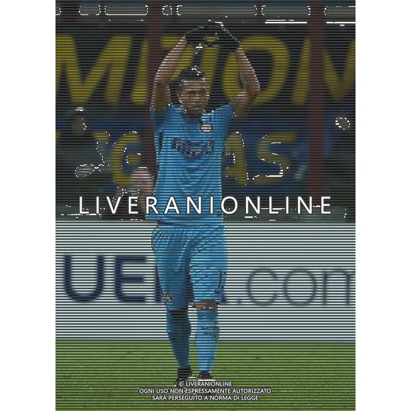 UEFA Europa League 2014/2015 Sedicesimi di Finale Ritorno Milano - 26.02.2015 Inter-Celtic Nella Foto: esultanza dopo il gol di fredy guarin del 1-0 /Ph.Vitez-Ag. Aldo Liverani