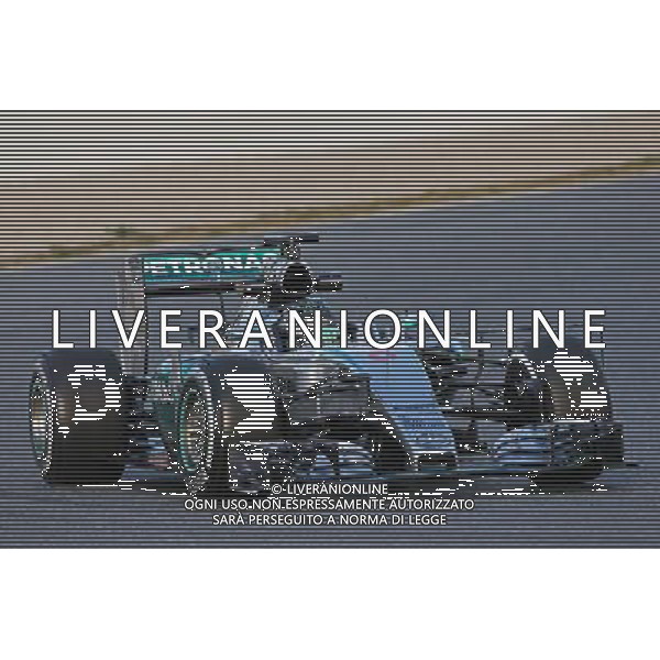 Nico Rosberg (GER) Mercedes AMG F1 W06 running sensor equipment. 27.02.2015. Formula One Testing, Day Two, Barcelona, Spain. AG ALDO LIVERANI SAS ONLY ITALY