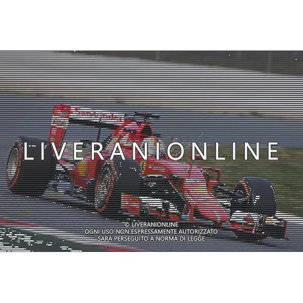Sebastian Vettel (GER) Ferrari SF15-T running sensor equipment. 27.02.2015. Formula One Testing, Day Two, Barcelona, Spain. AG ALDO LIVERANI SAS ONLY ITALY