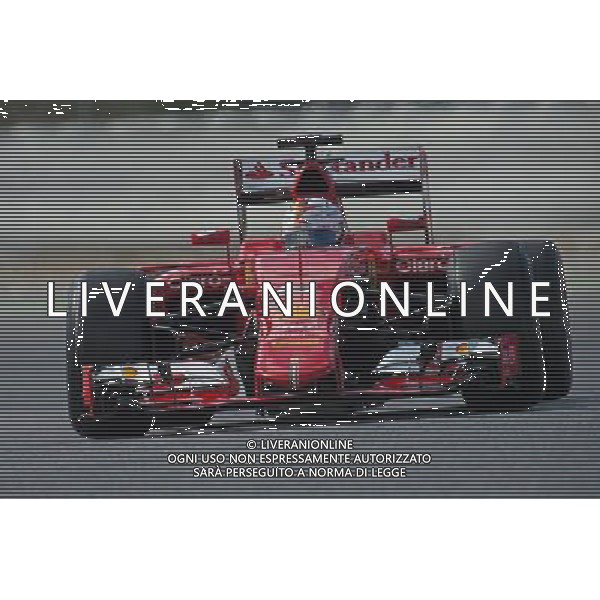 Sebastian Vettel (GER) Ferrari SF15-T. 27.02.2015. Formula One Testing, Day Two, Barcelona, Spain. AG ALDO LIVERANI SAS ONLY ITALY