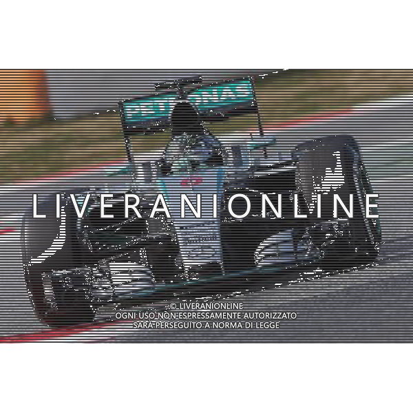 Nico Rosberg (GER) Mercedes AMG F1 W06. 27.02.2015. Formula One Testing, Day Two, Barcelona, Spain. AG ALDO LIVERANI SAS ONLY ITALY