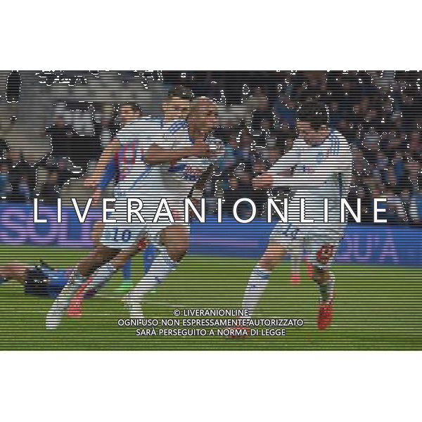 Andre AYEW - 27.02.2015 - Marseille / Caen - 27eme journee de Ligue 1 Photo : Gaston Petrelli / Icon Sport AG ALDO LIVERANI SAS ONLY ITALY