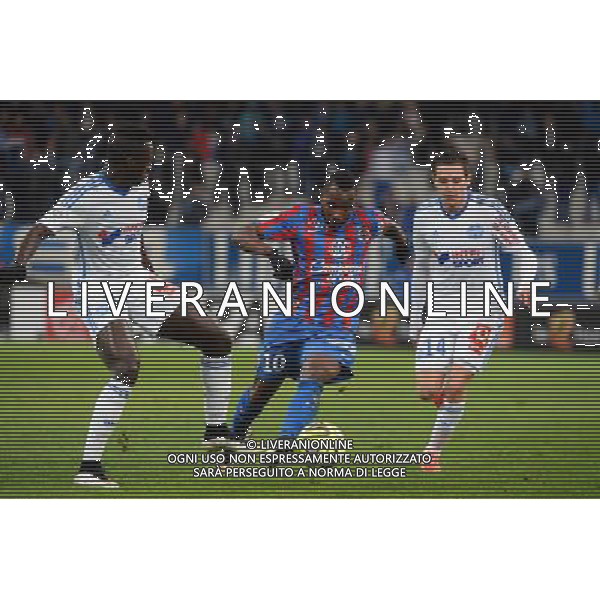 Herve BAZILE - 27.02.2015 - Marseille / Caen - 27eme journee de Ligue 1 Photo : Gaston Petrelli / Icon Sport AG ALDO LIVERANI SAS ONLY ITALY