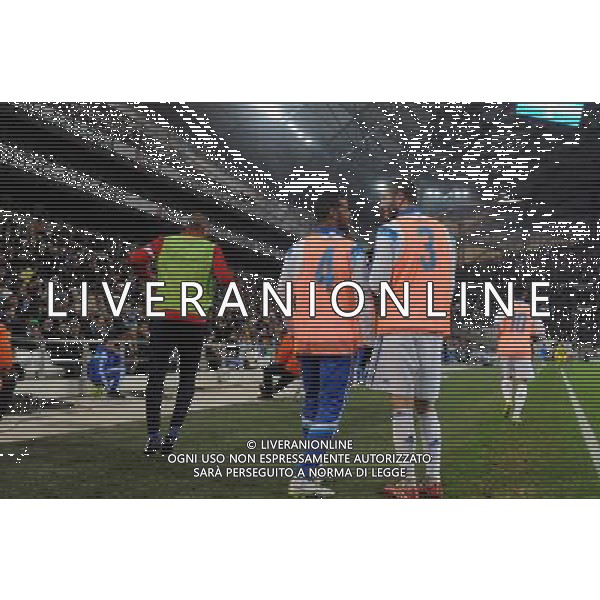 Alaixys ROMAO / Andre Pierre GIGNAC - 27.02.2015 - Marseille / Caen - 27eme journee de Ligue 1 Photo : Gaston Petrelli / Icon Sport AG ALDO LIVERANI SAS ONLY ITALY