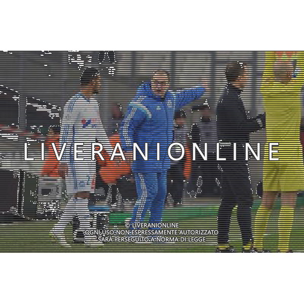 Alaixys ROMAO / Marcelo BIELSA - 27.02.2015 - Marseille / Caen - 27eme journee de Ligue 1 Photo : Gaston Petrelli / Icon Sport AG ALDO LIVERANI SAS ONLY ITALY