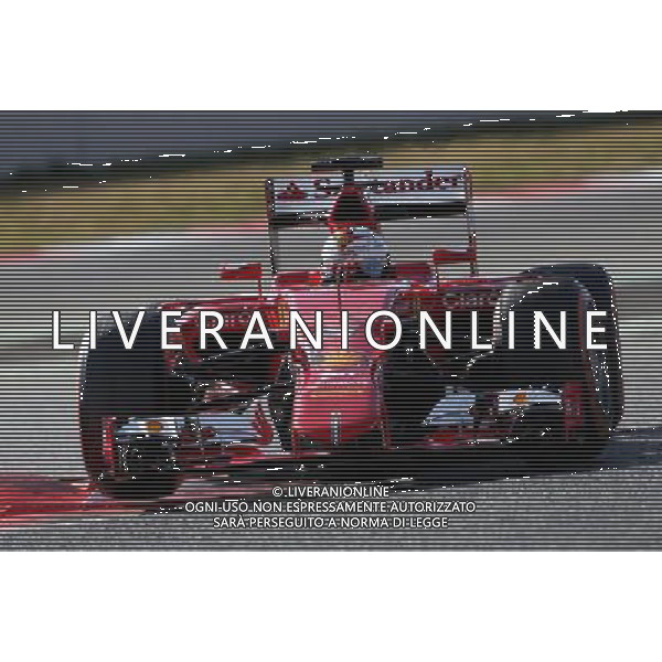 Sebastian Vettel (GER), Scuderia Ferrari 27.02.2015. Formula One Testing, Day Two, Barcelona, Spain. AG ALDO LIVERANI SAS ONLY ITALY