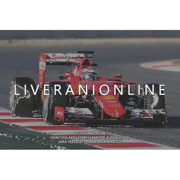 Kimi Raikkonen (FIN) Ferrari SF15-T. 28.02.2015. Formula One Testing, Day Three, Barcelona, Spain. AG ALDO LIVERANI SAS ONLY ITALY