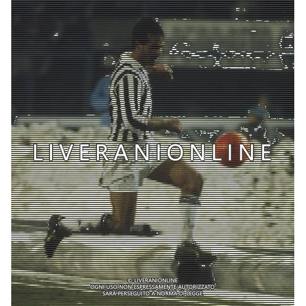 RETROSPETTIVA ANTONIO CABRINI CALCIATORE NELLA FOTO ANTONIO CABRINI CON LA MAGLIA DELLA JUVENTUS AG ALDO LIVERANI SAS