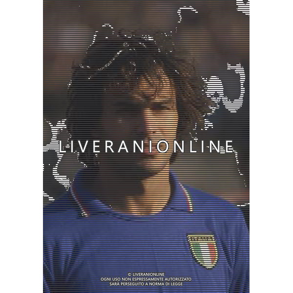 RETROSPETTIVA ANTONIO CABRINI CALCIATORE NELLA FOTO ANTONIO CABRINI CON LA MAGLIA DELLA NAZIONALE ITALIANA AG ALDO LIVERANI SAS