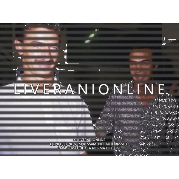 RETROSPETTIVA ANTONIO CABRINI CALCIATORE NELLA FOTO ANTONIO CABRINI CON LA MAGLIA DELLA JUVENTUS CON IAN RUSH AG ALDO LIVERANI SAS