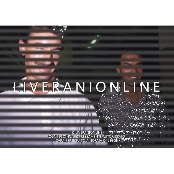RETROSPETTIVA ANTONIO CABRINI CALCIATORE NELLA FOTO ANTONIO CABRINI CON LA MAGLIA DELLA JUVENTUS E IAN RUSH AG ALDO LIVERANI SAS