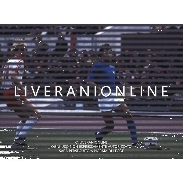 RETROSPETTIVA ANTONIO CABRINI NELLA FOTO ANTONIO CABRINI CON LA MAGLIA NAZIONALE ITALIANA AG ALDO LIVERANI SAS