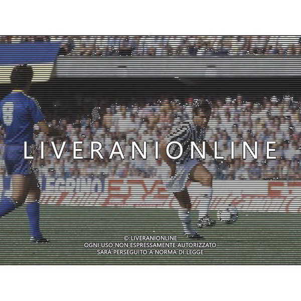 RETROSPETTIVA ANTONIO CABRINI NELLA FOTO ANTONIO CABRINI CON LA MAGLIA JUVENTUS AG ALDO LIVERANI SAS