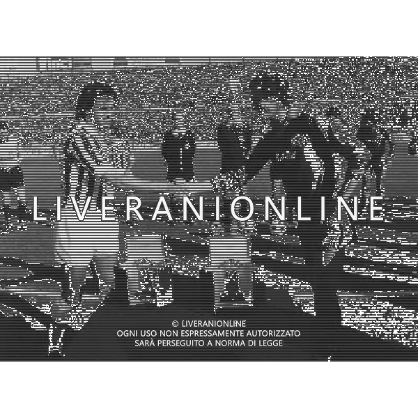 RETROSPETTIVA ANTONIO CABRINI NELLA FOTO ANTONIO CABRINI CON PAULO ROBERTO FALCAO IN JUVENTUS ROMA AG ALDO LIVERANI SAS