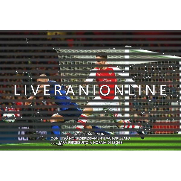 Aymen ABDENNOUR / Olivier GIROUD - 25.02.2015 - Arsenal / Monaco - 1/8Finale Champions League Photo : Winter Press / Icon Sport AG ALDO LIVERANI SAS ONLY ITALY *** Local Caption ***