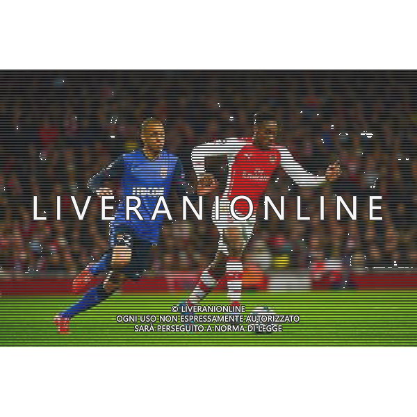 Danny WELBECK / FABINHO - 25.02.2015 - Arsenal / Monaco - 1/8Finale Champions League Photo : Winter Press / Icon Sport AG ALDO LIVERANI SAS ONLY ITALY *** Local Caption ***