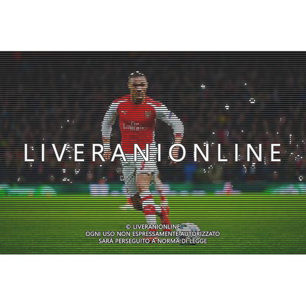 Kieran GIBBS - 25.02.2015 - Arsenal / Monaco - 1/8Finale Champions League Photo : Winter Press / Icon Sport AG ALDO LIVERANI SAS ONLY ITALY *** Local Caption ***
