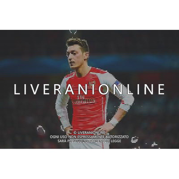 Mesut OZIL - 25.02.2015 - Arsenal / Monaco - 1/8Finale Champions League Photo : Winter Press / Icon Sport AG ALDO LIVERANI SAS ONLY ITALY *** Local Caption ***