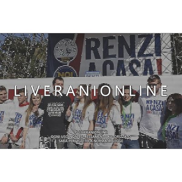ROMA 28-02-2015 MANIFESTAZIONE DELLA LEGA NORD CONTRO RENZI A CASA ORGANIZZATA DA MATTEO SALVINI NELLA FOTO: MATTEO SALVINI FOTO FABRIZIO CORRADETTI-AG ALDO LIVERANI SAS