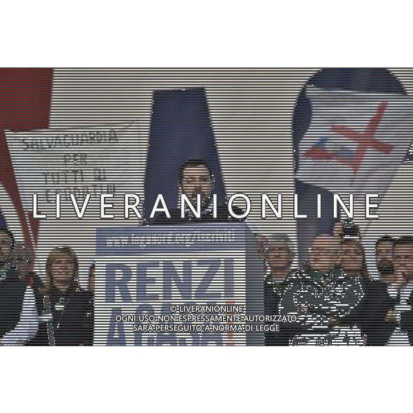 ROMA 28-02-2015 MANIFESTAZIONE DELLA LEGA NORD CONTRO RENZI A CASA ORGANIZZATA DA MATTEO SALVINI NELLA FOTO: MATTEO SALVINI FOTO FABRIZIO CORRADETTI-AG ALDO LIVERANI SAS