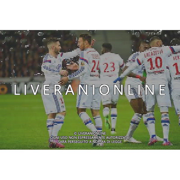 Joie Corentin TOLISSO - 28.02.2015 - Lille / Lyon - 27eme journee de Ligue 1 Photo : Dave Winter / Icon Sport AG ALDO LIVERANI SAS ONLY ITALY