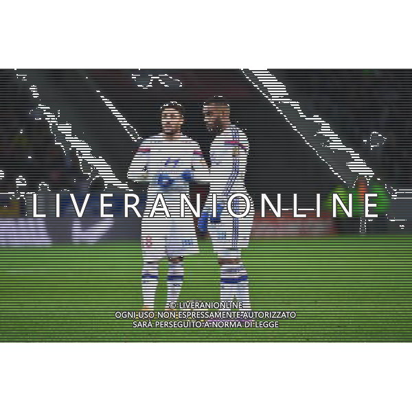 Alexandre LACAZETTE / Nabil FEKIR - 28.02.2015 - Lille / Lyon - 27eme journee de Ligue 1 Photo : Dave Winter / Icon Sport AG ALDO LIVERANI SAS ONLY ITALY