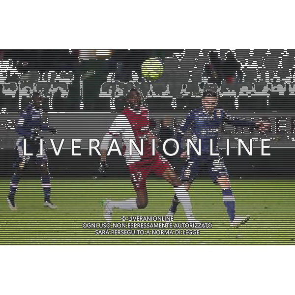 Kwame NSOR / Adrien THOMASSON - 28.02.2015 - Metz / Evian Thonon - 27eme journee de Ligue 1 Photo : Fred Marvaux / Icon Sport AG ALDO LIVERANI SAS ONLY ITALY