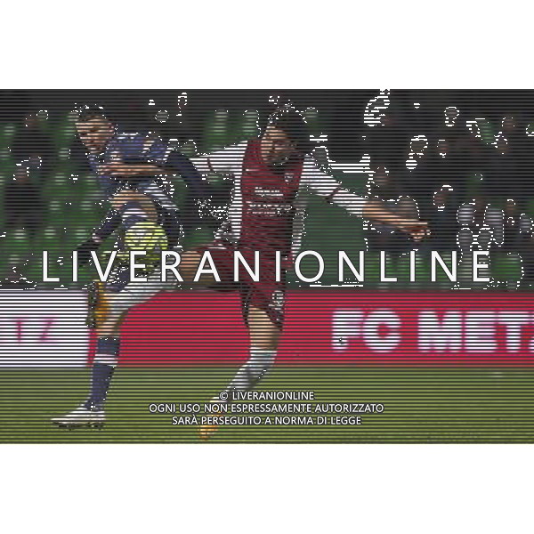 Mathieu DUHAMEL / Jose luis PALOMINO - 28.02.2015 - Metz / Evian Thonon - 27eme journee de Ligue 1 Photo : Fred Marvaux / Icon Sport AG ALDO LIVERANI SAS ONLY ITALY