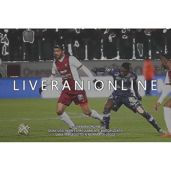 Jose luis PALOMINO / Clarck NSIKULU - 28.02.2015 - Metz / Evian Thonon - 27eme journee de Ligue 1 Photo : Fred Marvaux / Icon Sport AG ALDO LIVERANI SAS ONLY ITALY