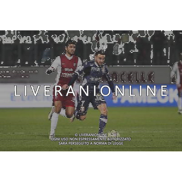 Jose luis PALOMINO / Adrien THOMASSON - 28.02.2015 - Metz / Evian Thonon - 27eme journee de Ligue 1 Photo : Fred Marvaux / Icon Sport AG ALDO LIVERANI SAS ONLY ITALY