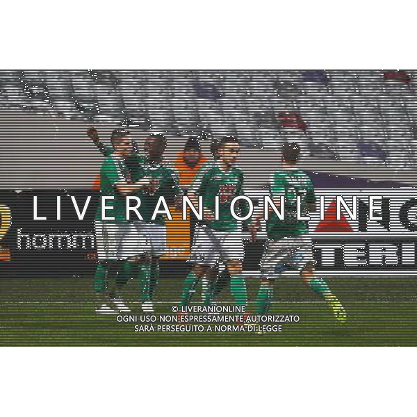 Joie Max Alain Gradel - 28.02.2015 - Toulouse / Saint Etienne - 27eme journee de Ligue 1 Photo : Manuel Blondeau / Icon Sport /Agenzia Aldo Liverani sas - ITALY ONLY - EDITORIAL USE ONLY