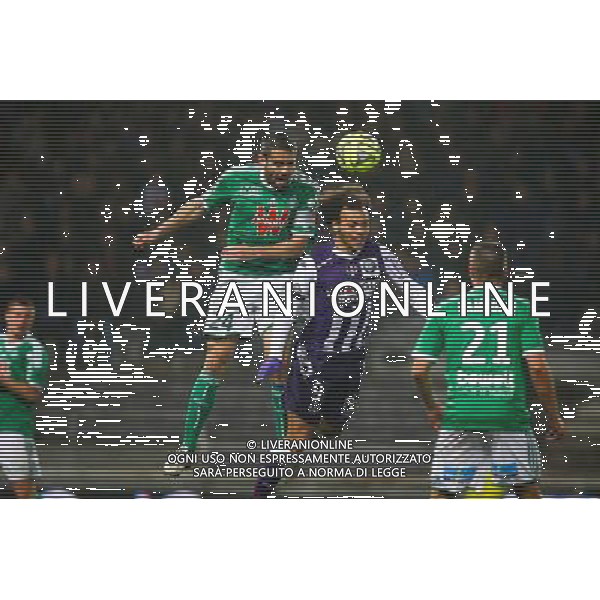 Loic Perrin / Martin Braithwaite - 28.02.2015 - Toulouse / Saint Etienne - 27eme journee de Ligue 1 Photo : Manuel Blondeau / Icon Sport /Agenzia Aldo Liverani sas - ITALY ONLY - EDITORIAL USE ONLY