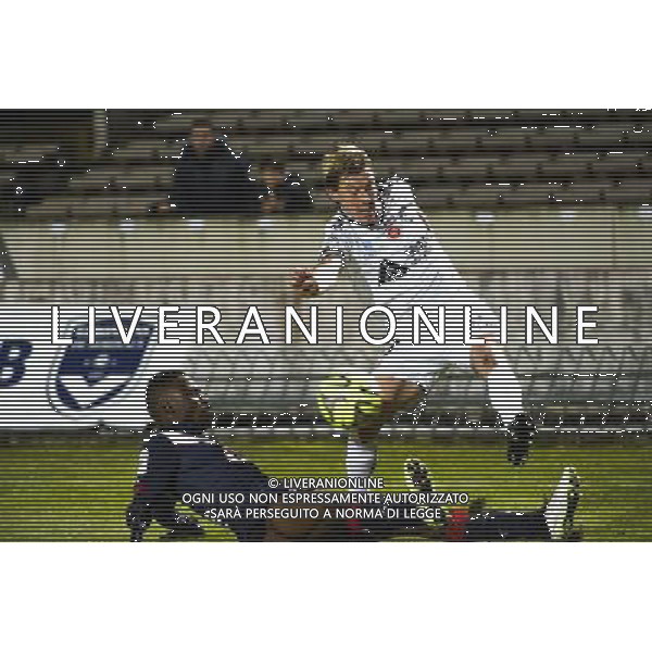 Franck SIGNORINO / Abdou TRAORE - 28.02.2015 - Bordeaux / Reims - 27eme journee de Ligue 1 Photo : Caroline Blumberg / Icon Sport /Agenzia Aldo Liverani sas - ITALY ONLY - EDITORIAL USE ONLY