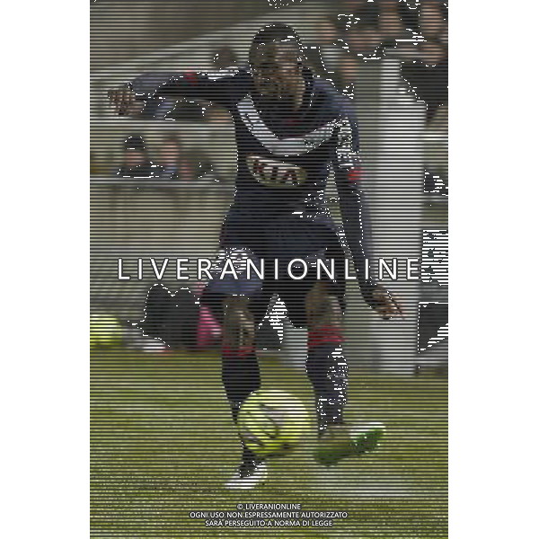Maxime POUNDJE - 28.02.2015 - Bordeaux / Reims - 27eme journee de Ligue 1 Photo : Caroline Blumberg / Icon Sport /Agenzia Aldo Liverani sas - ITALY ONLY - EDITORIAL USE ONLY