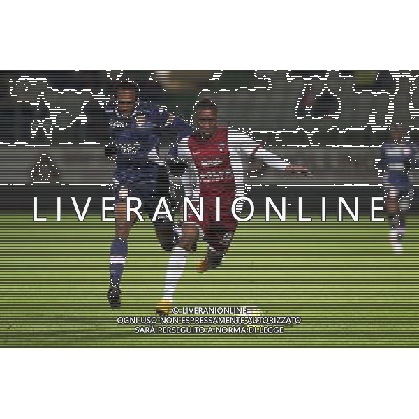 Kassim ABDALLAH MFOIHAIA / Bouna SARR - 28.02.2015 - Metz / Evian Thonon - 27eme journee de Ligue 1 Photo : Fred Marvaux / Icon Sport /Agenzia Aldo Liverani sas - ITALY ONLY - EDITORIAL USE ONLY
