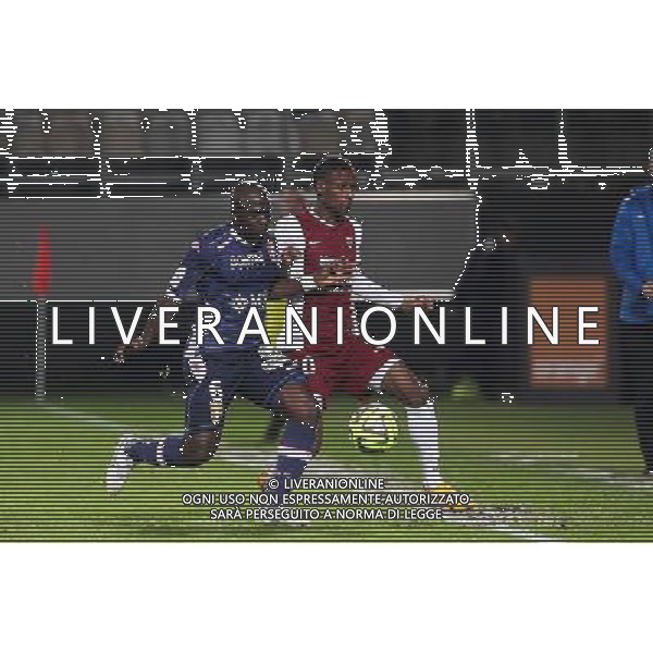 Djakaridja KONE / Bouna SARR - 28.02.2015 - Metz / Evian Thonon - 27eme journee de Ligue 1 Photo : Fred Marvaux / Icon Sport /Agenzia Aldo Liverani sas - ITALY ONLY - EDITORIAL USE ONLY