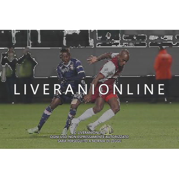 Clarck NSIKULU / Jonathan RIVIEREZ - 28.02.2015 - Metz / Evian Thonon - 27eme journee de Ligue 1 Photo : Fred Marvaux / Icon Sport /Agenzia Aldo Liverani sas - ITALY ONLY - EDITORIAL USE ONLY