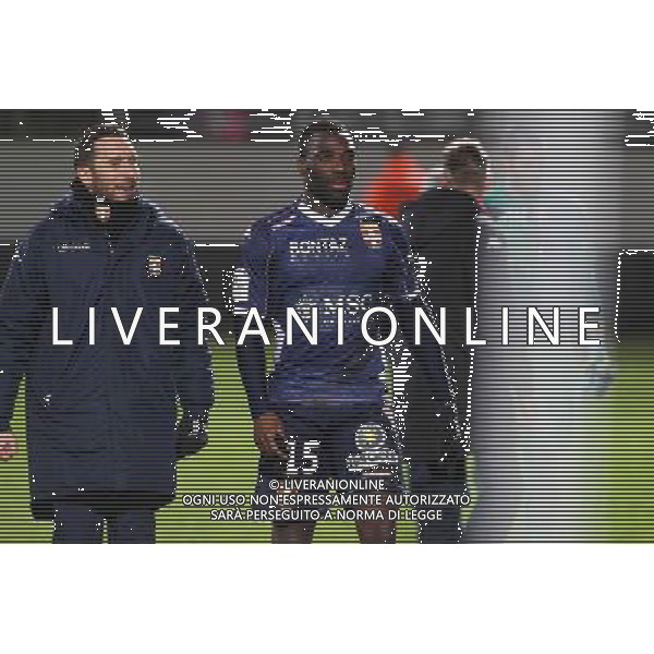 Joie Evian Thonon - Jose MARTINEZ / Gilles SUNU - 28.02.2015 - Metz / Evian Thonon - 27eme journee de Ligue 1 Photo : Fred Marvaux / Icon Sport /Agenzia Aldo Liverani sas - ITALY ONLY - EDITORIAL USE ONLY
