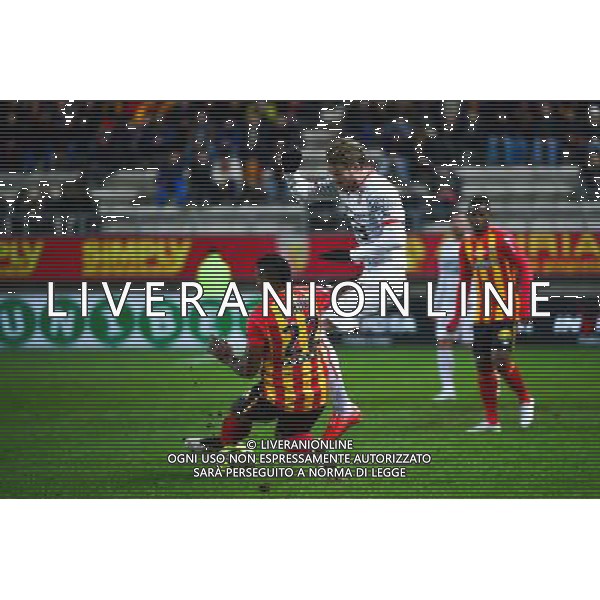 Ola TOIVONEN / Loick LANDRE - 28.02.2015 - Lens / Rennes - 27eme journee de Ligue 1 - Photo : Dave Winter / Icon Sport /Agenzia Aldo Liverani sas - ITALY ONLY - EDITORIAL USE ONLY