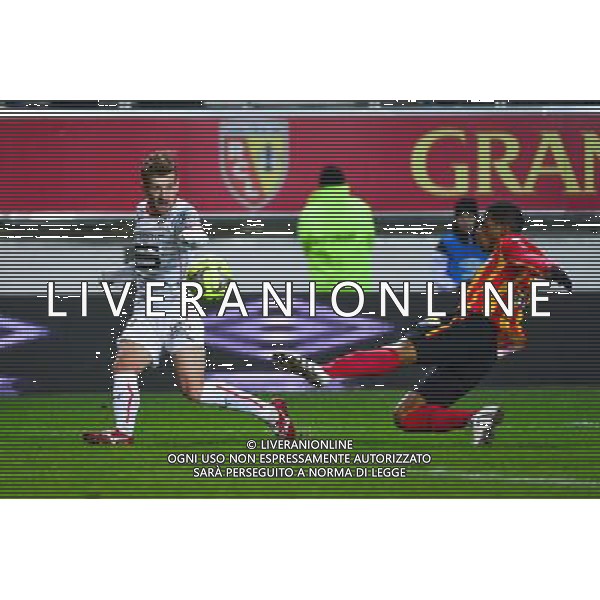 Pedro HENRIQUE / Ludovic BAAL - 28.02.2015 - Lens / Rennes - 27eme journee de Ligue 1 - Photo : Dave Winter / Icon Sport /Agenzia Aldo Liverani sas - ITALY ONLY - EDITORIAL USE ONLY