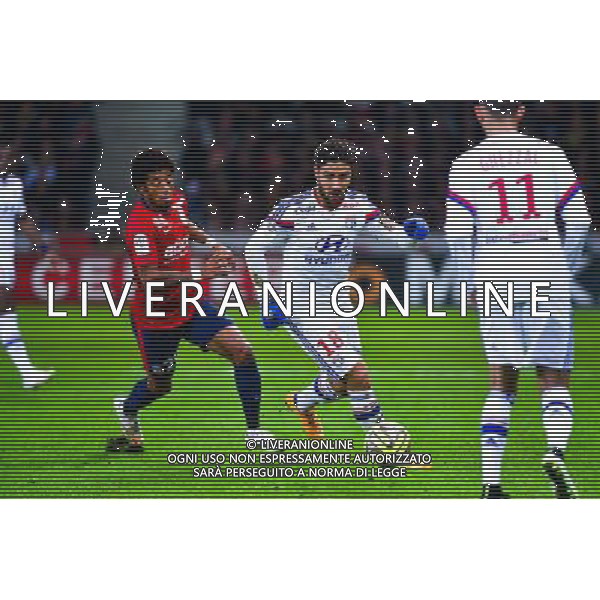 Nabil FEKIR / Ryan MENDES - 28.02.2015 - Lille / Lyon - 27eme journee de Ligue 1 - Photo : Dave Winter / Icon Sport /Agenzia Aldo Liverani sas - ITALY ONLY - EDITORIAL USE ONLY