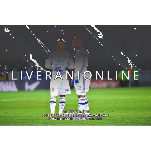 Alexandre LACAZETTE / Nabil FEKIR - 28.02.2015 - Lille / Lyon - 27eme journee de Ligue 1 - Photo : Dave Winter / Icon Sport /Agenzia Aldo Liverani sas - ITALY ONLY - EDITORIAL USE ONLY