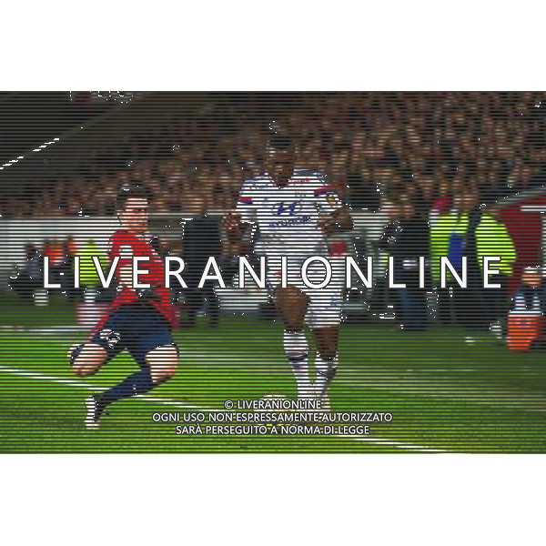 Henri BEDIMO / Sebastien CORCHIA - 28.02.2015 - Lille / Lyon - 27eme journee de Ligue 1 - Photo : Dave Winter / Icon Sport /Agenzia Aldo Liverani sas - ITALY ONLY - EDITORIAL USE ONLY