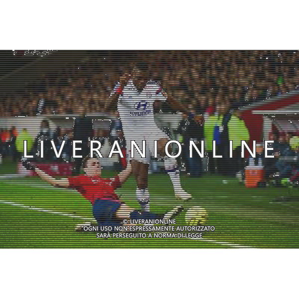 Henri BEDIMO / Sebastien CORCHIA - 28.02.2015 - Lille / Lyon - 27eme journee de Ligue 1 - Photo : Dave Winter / Icon Sport /Agenzia Aldo Liverani sas - ITALY ONLY - EDITORIAL USE ONLY