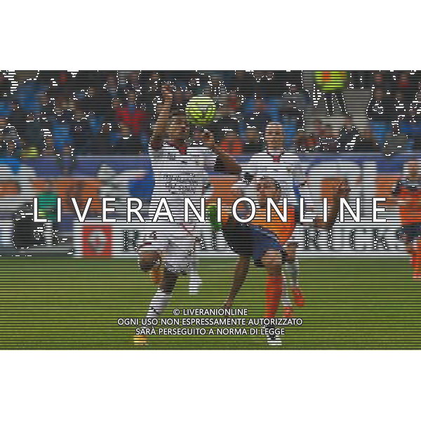 Jordan AMAVI / Vitorino HILTON - 01.03.2015 - Montpellier / Nice - 27eme journee de Ligue 1 Photo : Andre Delon / Icon Sport AG ALDO LIVERANI SAS ONLY ITALY